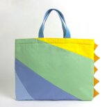 恐竜みたいな レッスンバッグ マルチカラーイエローグリーン Kids