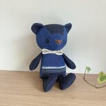 【受注製作】デニムパッチのくまちゃん