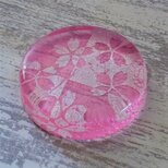 金彩ガラスペーパーウェイト　「桜　ピンク」の画像