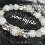ムーンストーン デザイン 天然石ブレスレット