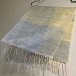 手織りリネンストール　SP49の画像