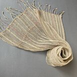 リネンのマフラー（緯リネン）の画像