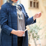 木製スピンドル　コマ型糸紡ぎ機①　吊り下げて使うタイプ　木綿用　ヒノキ材