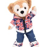 ダッフィー 服 着せ替え コスチューム ユニオンジャック カジュアル 本体無 Sサイズ用 送料無料の画像