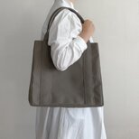 トートバッグ03 BOX ダークグレー/ 8号帆布