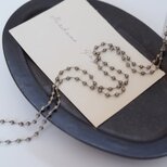 long necklace silk パイライト