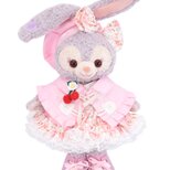 ステラルー 服 着せ替え コスチューム ダッフルケープ付花柄ドレス ピンク 本体無 Sサイズ用 送料無料の画像
