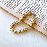 BA27-【 AVON 】エイボン・ヴィンテージブレスレット　1988 デッドストック ・パール×チェーン　ブレスレットの画像