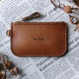 イタリア革の小物入れ／ブラウン