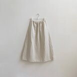 綿麻ツイルロングスカートの画像