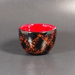 Urushi Bowl  (ウインナーコーヒーカップ) 和紙張白漆黒漆赤漆溜塗