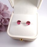 8ｍｍピンクトパーズAAA☆サージカルステンレスピアス*P65