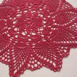 cosmos ドイリー レッド【22.5cm】の画像
