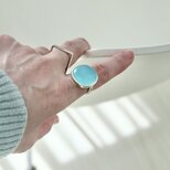 [四角い水のカルセドニー]ringの画像