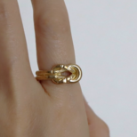 Eternal Knot ring 真鍮 人差し指用の画像