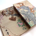 『群猿之図』　川端玉章　美術名画御朱印帳　B6　猿　日本画　美術織物　織物画　御朱印帳　蛇腹御朱印帳　桐生織物