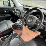 【在庫処分／3日以内発送】15,000→13,800円 移動できる書斎｜車載デスク｜ウォールナット｜Sサイズの画像