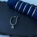 2wayカレンシルバーイヤーカフ /逆さハート /選べる金具/ 着脱可能なチャームの画像