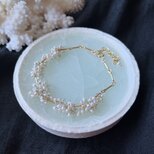 【K14gf】淡水パールのブレスレット