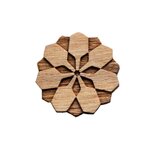 【木ｔｃｈ】クルミの木・ブローチ カザミ