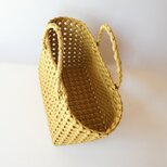 食パン2斤分のかごバッグ　ミモザ