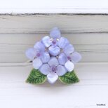 紫陽花の帯留め（ブルー系）Ⅱの画像