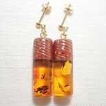 蒔絵ピアス ”輝粒”の画像