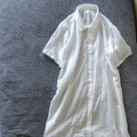 ナチュラルコットンワッシャーのワンピース