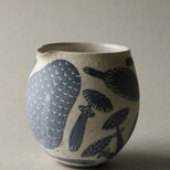 粉引クリーマー　きのこ柄　の画像