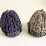 大きめsize木ボタンのパイロット帽