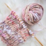 再販！可愛いあなたとミルクティー｜70g/31m 極太単糸｜手染め｜植物染色｜キッドモヘア