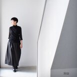 ワイドパンツ（ショート）：グレーの画像