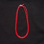 Red Coral Long Necklace／レッドコーラル ロングネックレス（Small／Tube Shape）