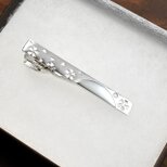 満月と桜 シルバーネクタイピンの画像
