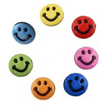ボタンガローア 7個セット カラフル スマイリー Sサイズ　レトロ B-2948