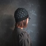 受注生産 / ニット帽 / Fjädersnö(黒×ペトロール)