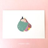 雛祭りポストカード　2枚setの画像