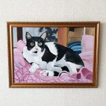 「ウメ12」猫イラスト（原画）
