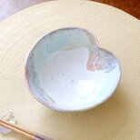 白釉と春色三彩の木の葉鉢 ＊ １の画像