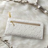 L字ファスナー長財布　スターマリン（パールホワイト）のコピー