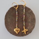 MINIハートとクロスのピアス（イヤリング）