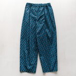 シュエシュエファブリック　タックパンツ　Shweshwe Blue dotsの画像