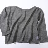 【わけあり】【特別提供品】リネン100％♡前後2WAYプルオーバー（01086）チャコールの画像