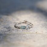 <MTO> -Emerald・Aquamarine- silver ringの画像