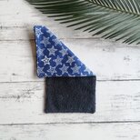 星柄　ハーフハンカチ　ガーゼハンカチ　タオルハンカチ　ダブルガーゼ　名入れ