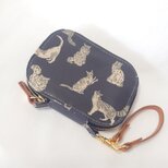 リバティプリントポーチ 　ミャオウ