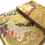 『煌翔帖』　金襴織物御朱印帳　B6大判サイズ　鳳凰　瑞鳥　桐　雲　神秘　神聖　平和　繁栄　再生　エネルギー　桐生織物の画像