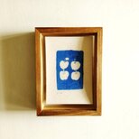 【再販・R様専用ページ】静かな気持ちになる青い絵画｜原画｜一点物｜水彩ドローイング作品　※木製額縁入りの画像