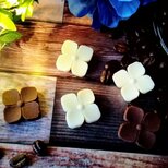 あじさいのチョコレート型（25）　　シリコンモールド　お菓子　手作り　プレゼントの画像
