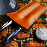 イタリアンヴィンテージバケッタ・2本差しペンケース(ナポリ)